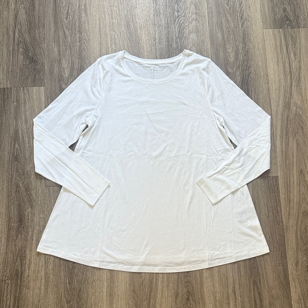 Boden Pure White Long Sleeve Tee